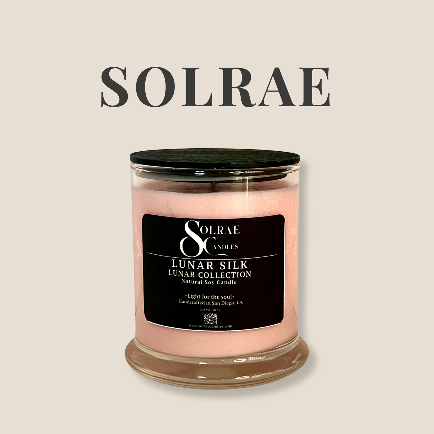 Lunar Silk - Glass Candle