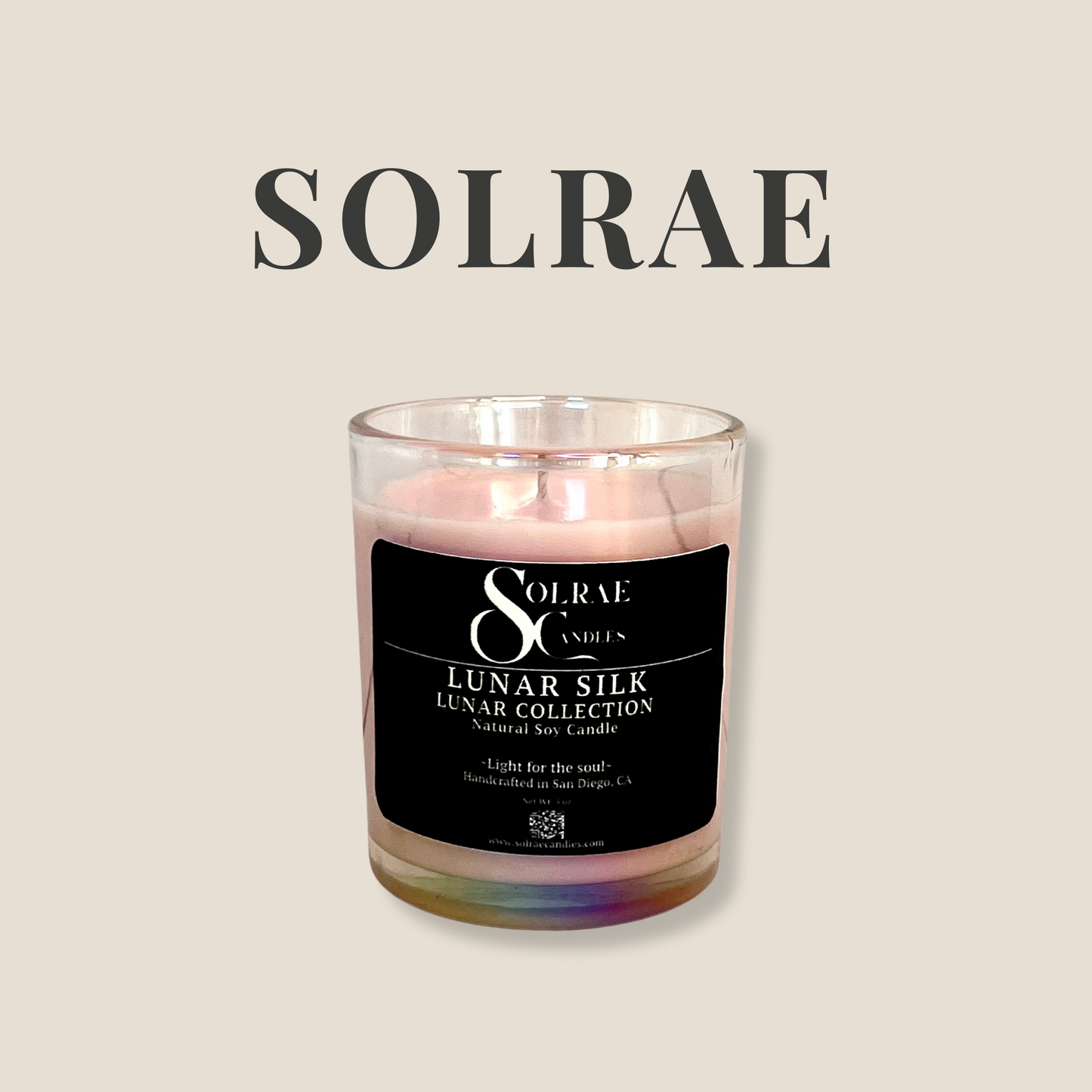 Lunar Silk - Glass Candle