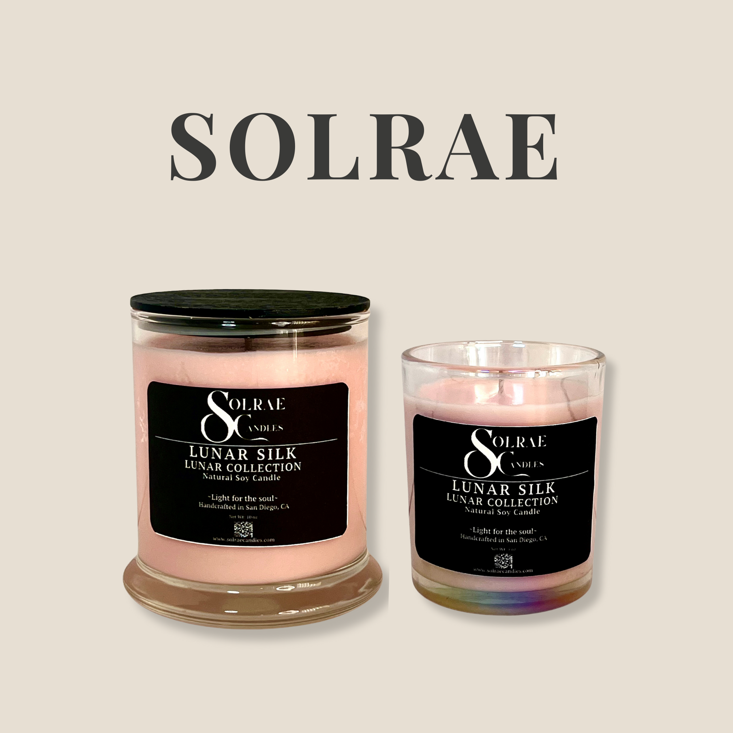 Lunar Silk - Glass Candle