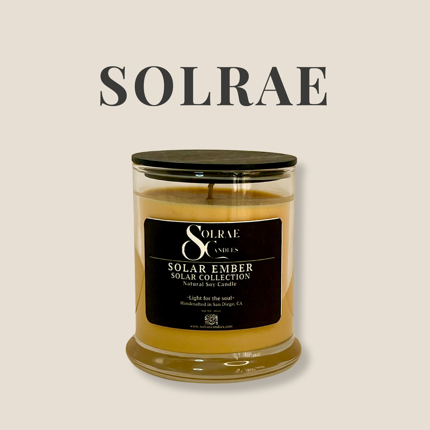Solar Ember - Glass Candle