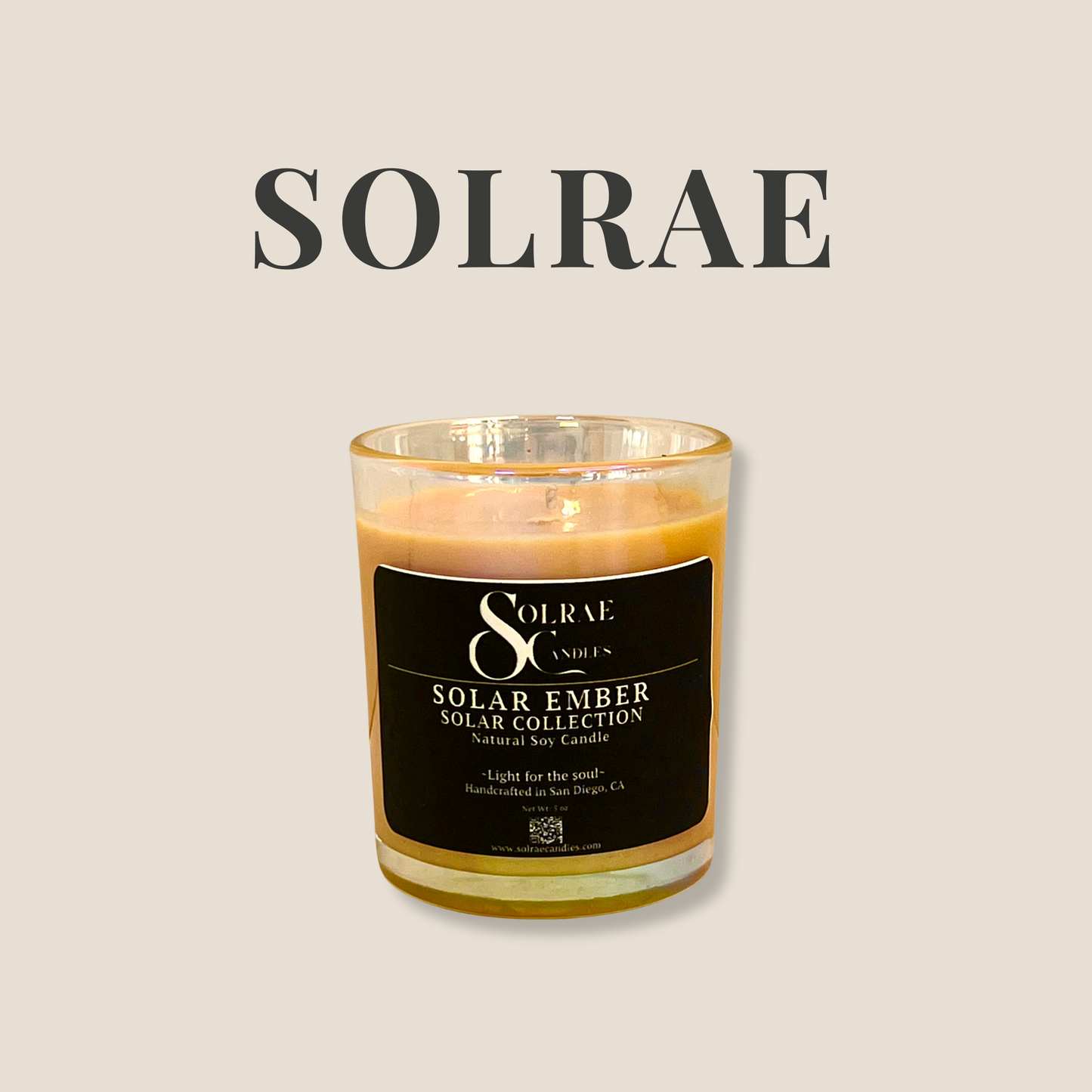 Solar Ember - Glass Candle
