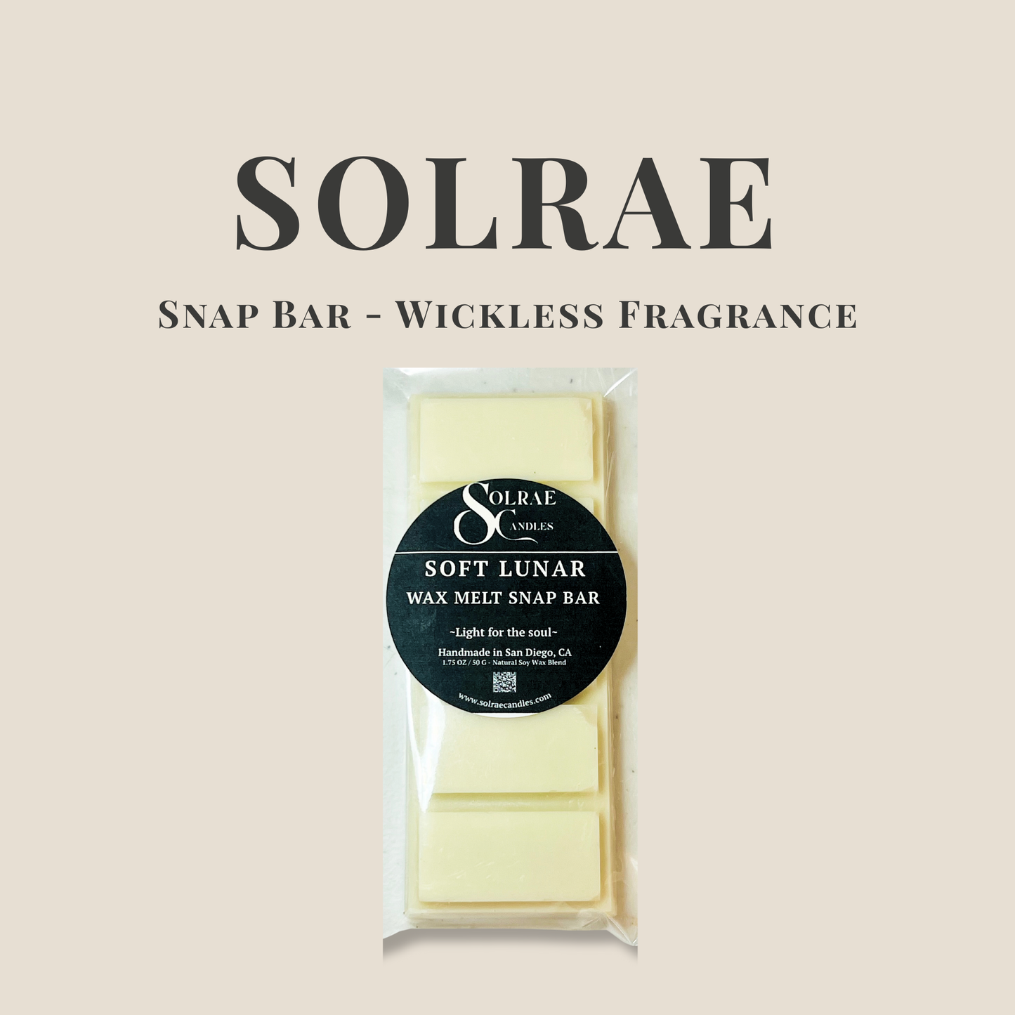 Soft Lunar Veil – Wax Melt Snap Bar