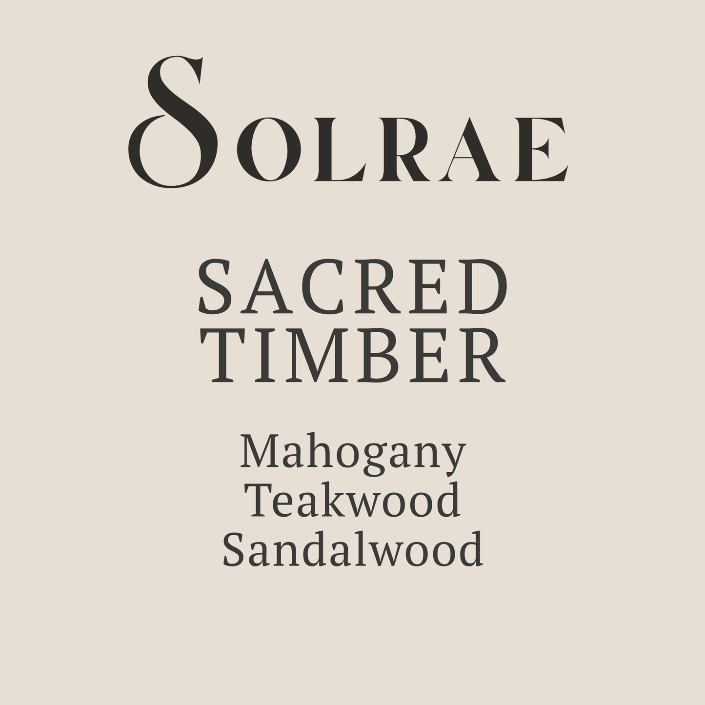 Sacred Timber - Candles