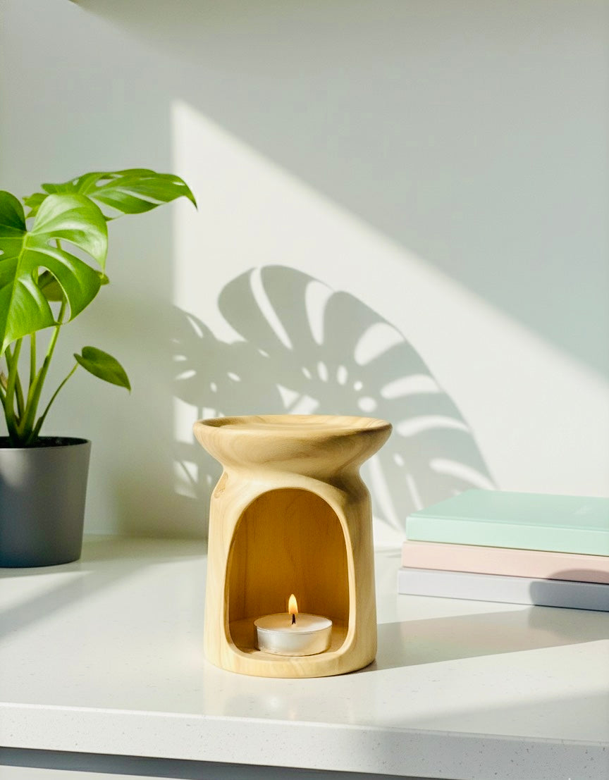 Wooden Oil & Wax Melt Tart Warmer