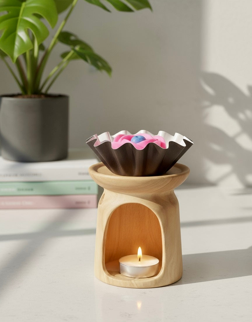 Wooden Oil & Wax Melt Tart Warmer